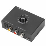 192KHz DAC Converter Digital Optical Coaxial to Analog Stereo Left Right RCA 3.5mm Jack Adapter for DVD Player for PS3 for PS4