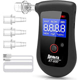 AA168N Alcohol Tester Handheld Digital Alcohol Breath Tester Breathalyzer Analyzer LCD Display Mini Blowing Tester