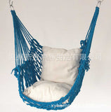 Instyle Bold Cotton Rope Hammock Swing Chair Patio Swing Outdoor Garden Hanging Chair Travel Camping Hammock Silla Colgante