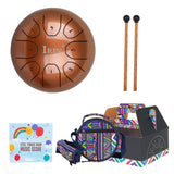 color Tongue Drum 5.5 Inch 8 Tune Steel Hand Pan Drum Tank Drums With Drumsticks Carrying Bag Percussion Instrument Handpan Gift