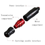 Professional Rotary Tattoo Machine Kit Tattoo Pen Machine Guns Permanent Makeup With Color Inks Power Supply Cartridge Needles