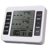 Digital Electronic Wireless Indoor/Outdoor Thermometer with 2 Sensors Alarm Clock Weather Station 3Kinds of Temperature Monitor