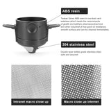 Foldable Coffee Filters Stainless Steel Drip Coffee Funnel Coffee Dripper Coffee Brewing Tools Easy Clean Reusable Coffee Filter