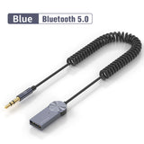 Bluetooth-compatible Aux Adapter Wireless Car BT Receiver USB To 3.5mm Jack Audio Music Mic Handsfree Adapter For Car Speaker