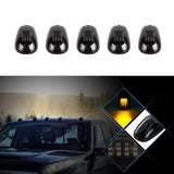5x 12LED Smoked Cab Roof Top Marker Running Clearance Warm Light For Ram for Truck Lorry Roof Top Marker Running Warm Light