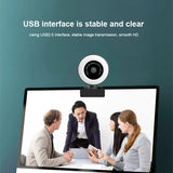 1080P 2K HD Webcam With Ring Fill Light Laptop PC Computer Live Broadcast Camera Video Web Camera Built-in Microphone