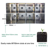 8*2 Inch Seed Soil Blocks Makers Hand-held Soil Blockers Tool Seed Garden Soil Potting Soil Quick Seed Blocks Maker
