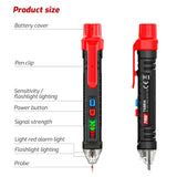 TA881A Non-contact AC Voltage Detector Pen Sound Light Alarm 12-1000V 50/60Hz 35ED