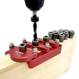 Self Centering Dowelling Jig Dowel 2-10mm Drilling Pocket Hole Jig for Woodworking Splicing Board Joinery Punch Locator