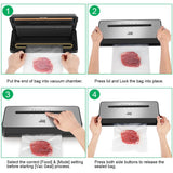 Automatic Food Sealer With Free Vaccum Sealing Bags Packing Machine Food Storage Packer For Dry Wet Food Canister Perservation