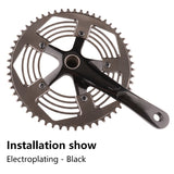 BOLANY Road Folding Bike Chainwheel 8 9 10 11 Speed Bicycle 130 BCD BMX Narrow Width Anti-Hanging Chain Crankset Tooth