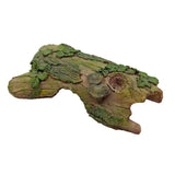 Reptile Hideout Cave Resin Tree Bark Hideaway Aquarium Decoration Decaying Trunk For Bearded Dragon Lizard Fish Shrimp