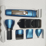 AIKIN htc 5 in 1 Multifunction Mens Grooming Kit AT-1206 Cordless Split End Digital Hair Trimmer Snips Waterproof Hair Clipper