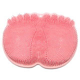 Clean Massaged Feet Shower &amp; Bath Foot Scrubber Mat Softens Hard Skin On Heels Exfoliating Foot Brush Non-bending Foot Wash Pad