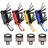 8 in 1 Multifunctional Bicycle Tire Repair Tools Kit Folding Multitool with Screwdriver Hexagon Wrench Riding Cycling Equipment