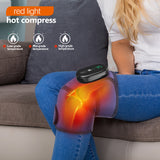 Electric Heating Knee Shoulder Elbow Support Brace Belt Vibration Hot Compress Joint Massage Pads Relieve Arthritis Pain Tools