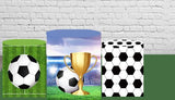 Football Club Round Background Circle Backdrop Photo Studio Banner Cylinder Covers Boy Birthday Party Props Photocall Soccer