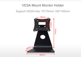 Desktop Heighten Monitor Holder Adjustable Angles Steel Desktop LED LCD Display Bracket Riser Support VESA 75*75mm/100*100mm