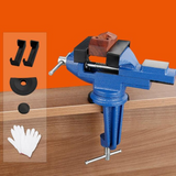 Muliti-Funcational Bench Vise Mini Rotating Tables Screws Vise Bench Clamp Screws Vise for DIY Crafts Mold Fixed Repair Tool