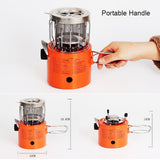 2000W Portable Mini Gas Heater Camping Stove Heating Cooker For Cooking Backpacking Ice Fishing Camping Hiking