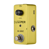 M-VAVE LOOPER Mini Guitar Electric Guitar Looper Effect Pedal Max. 5 Minutes Recording Time Unlimited Overdubs Full Metal Shell