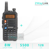 BaoFeng UV-5R Walkie Talkie UV 5R Upgrade Version CB Radio hf Transceiver 8W 10km Dual Band UHF VHF Walkie-Talkies UV 82 UV 9R