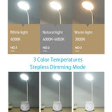 NICLUX Table Lamp LED Desk Lamp Reading Lamp with Pen Holder Eye-Protect Desk Lamps Dimmable Touch USB Chargeable Table Light