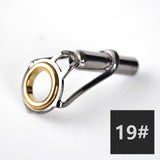 5PCS/Lot Fishing Rod Top Guide 1.6mm-4.6mm Fishing Tackle Rod Tip Repair Kit DIY Eye Rings Tool Accessories