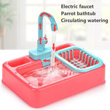 Bird Feeder Automatic Parrot Bathtub Swimming Pool Faucet Parrot Bath Shower Water Dispenser Bird Cage Bathroom Parrot Toys