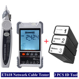 ET616 /ET618 Network Cable Tester LCD Display Analogs Digital Search POE Test Cable Pairing Network Cable Tester Wiremap Tester