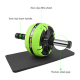 AB Wheel Roller Kit Abdominal Wheel Set with Push-Up Bar Jump Rope Hand Gripper Spring   Exerciser and Knee Pad Home Gym