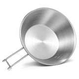 TOMSHOO Stainless Steel Sierra Cup 200ml/500ml Measuring Cup Bowl for Outdoor Camping Backpacking Picnic