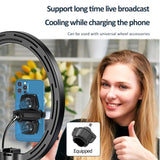 Universal K4A Double Fan Mobile Phone Cooling Fan Radiator Game Cooler Cell Phone Cool Heat Sink For IPhone/Samsung/Xiaomi