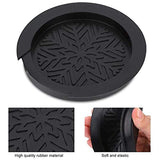 4Pack Guitar String Muter and Sound Hole Cover Set Fit for 38/39 40/41 Inch Acoustic Guitar Feedback Buster Prevention