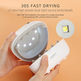 Enclosed Fast Drying Nail Lamp No light Leakage Sealed Nail Dryer No Black Hand Finger Clip Design LED UV Gel Polish Curing Lamp