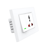 CBE Tuya Keyswitch + Sockets Voice Control Wireless Wifi In-Wall Switch Remote Control Push Button for Alexa Google Home