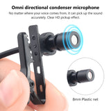 USB Type C 3.5mm Mini Portable Clip-on Lapel Lavalier Condenser Mic Wired Microphone For IPhone IPad Android Smartphone Camera