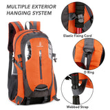 Outdoor Camping Lightweight Backpack Water-resistant Hiking Bags Climbing Cycling Traveling Trekking Daypack Bag