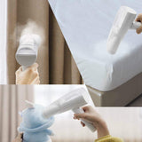 Foldable Garment Steamer for Clothes Portable Handheld Iron Garment Fabric Wrinkle Remover with Detachable European Plug