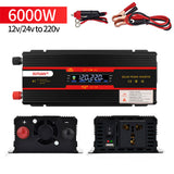 6000W DC12V to AC220V Portable Car Power Inverter 3000W/4000W Charger Converter Adapter Universal  Socket Auto Accessories dfdf