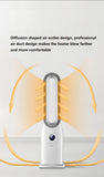 220V Household Electric Fan Heater Energy-Saving Vertical Electric Heating Machine With Four-color Night Light