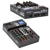 Freeboss E6 6 Channel Bluetooth 24 Dsp effect USB Record Computer Record Karaoke Party Studio Mobile Live Broadcast  Audio Mixer