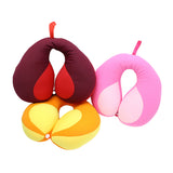 Children Neck Pillow Contrast Color Splicing Travel Sleeping U-shaped Pillows Comfortable Baby's Car Safety Seat Pillow