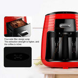 0.25L 450W Full Automatic Coffee Machine With Double Cup Drip Coffee Maker Tea Making Portable Coffee Maker Multipurpose