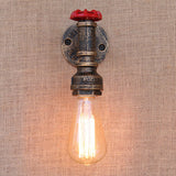 5 style Vintage Steam punk Loft Industrial iron rust Water pipe wall lamps E27 sconce lights for living room bedroom bar