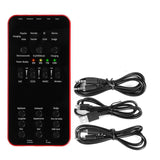 Live Sound Card Audio External USB Headset Microphone Live Broadcast Sound Card for Mobile Phone Computer PC