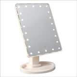 360 Degrees Rotation Makeup Mirror Adjustable 16/22 Leds Lighted LED Screen Portable Luminous Cosmetic Mirrors J9