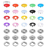 100/200 Sets Snap Fasteners Kit Tool  Metal Snap Buttons Rings with Fastener Pliers Press Tool Kit for Clothing Sewing Bibs DIY
