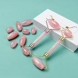 Guasha Face Massager Jade Roller Crystal Beauty Stick Exquisite Rolling Skin-friendly Quartz Massage Roller for Girl
