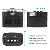 AROMA AG-05 BT Electric Guitar  Amplifier 5-Watt Stereo Output Distortion Gain Tone Control 3.5mm Monitoring 6.35mm Input Amp